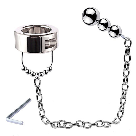 Scrotum Testicle Restraint Chain by BDStyle - Ball and Cock Toys