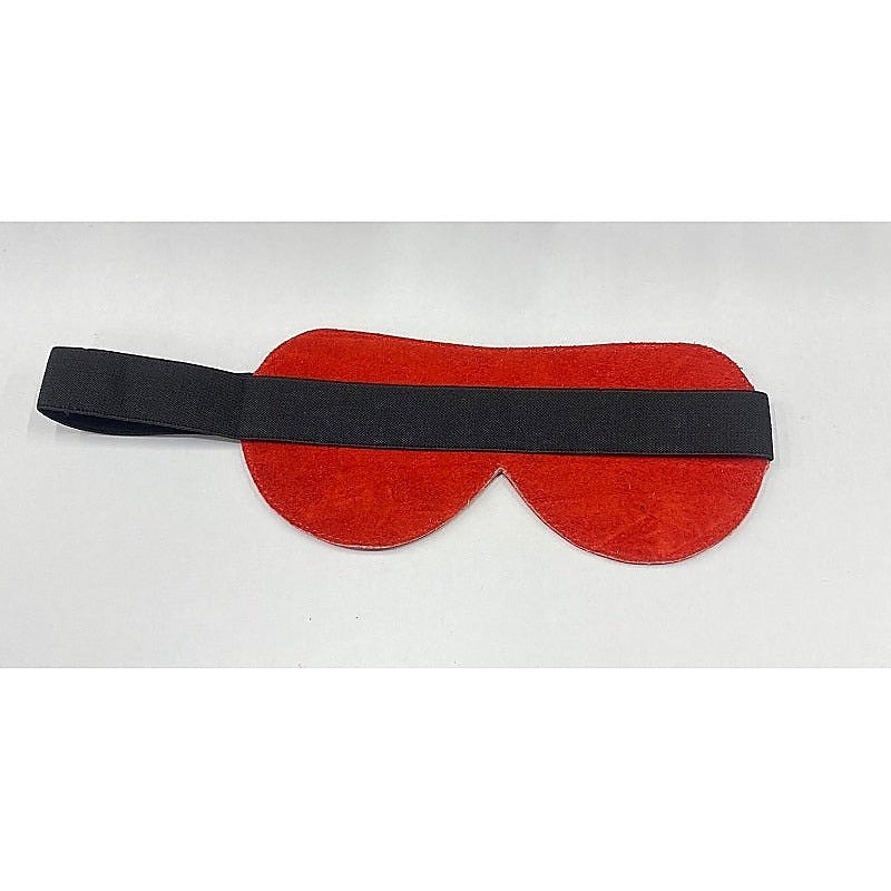Red Leather Blindfold - Masks And Blindfolds