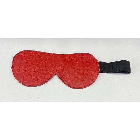 Red Leather Blindfold - Masks And Blindfolds