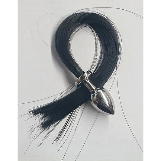 Enchanting Faux Horse Tail - Beginner-Friendly Metal Butt Plug
