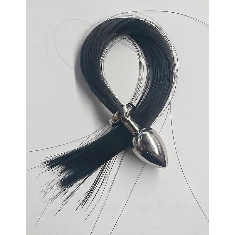 Faux Horse Tail Large Steel Butt Plug - Steel Sex Toys