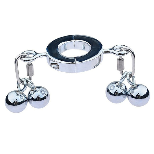 Metallic Testicle Stretcher Weights - 4 Balls Small