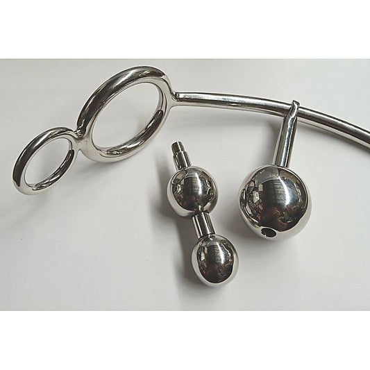 Triple Ball Anal Hook With Double Cock Ring