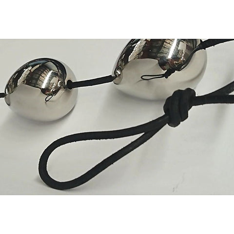 Steel Anal Pleasure Balls by Hell's Couture - Love Eggs and Kegel Exercisers