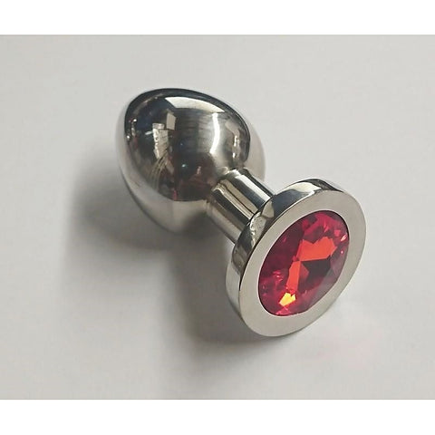 Bedazzled Steel Butt Plug Medium by Hell's Couture - Waterproof Vibrators