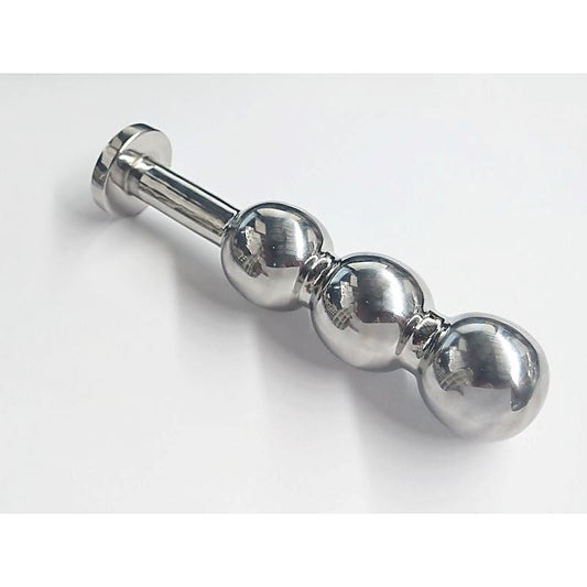 Triple Ripple Steel Butt Plug - Steel Sex Toys