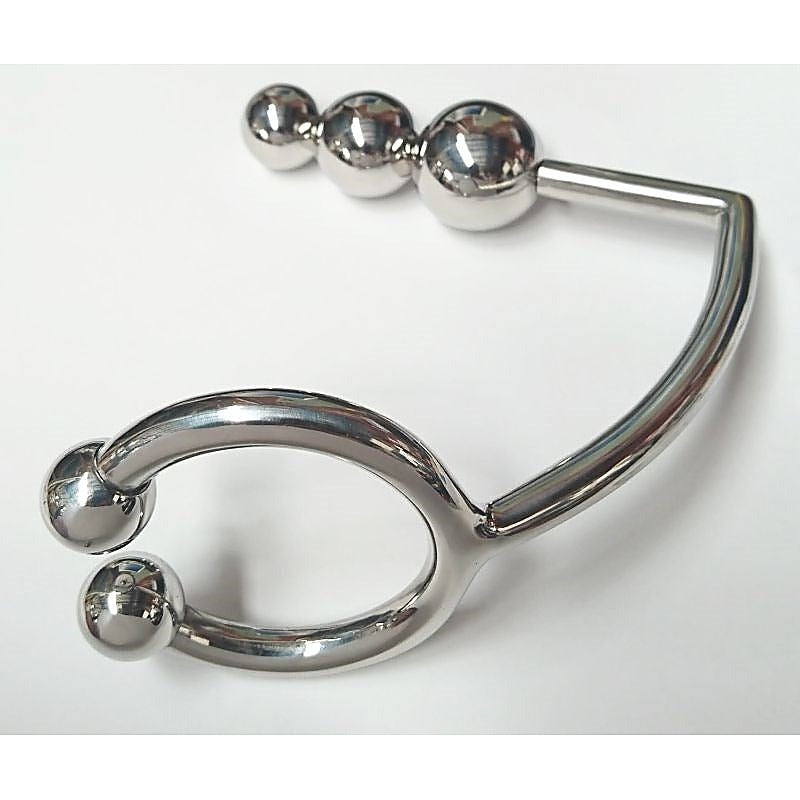 Triple Thrill Ass Lock & Ring by Hell's Couture - Spreaders and Hangers