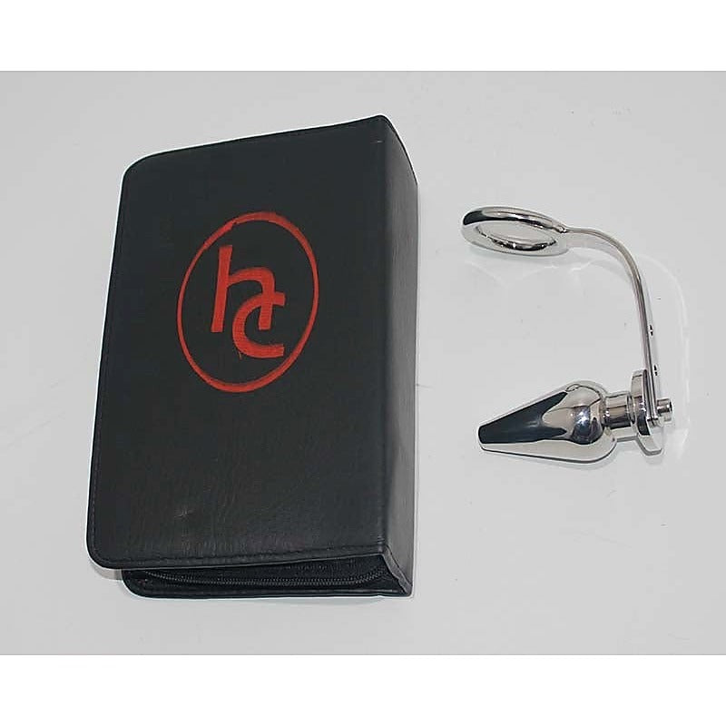 Surgical Steel Anal Plug and Cock Ring Set by Hell's Couture - Spreaders and Hangers