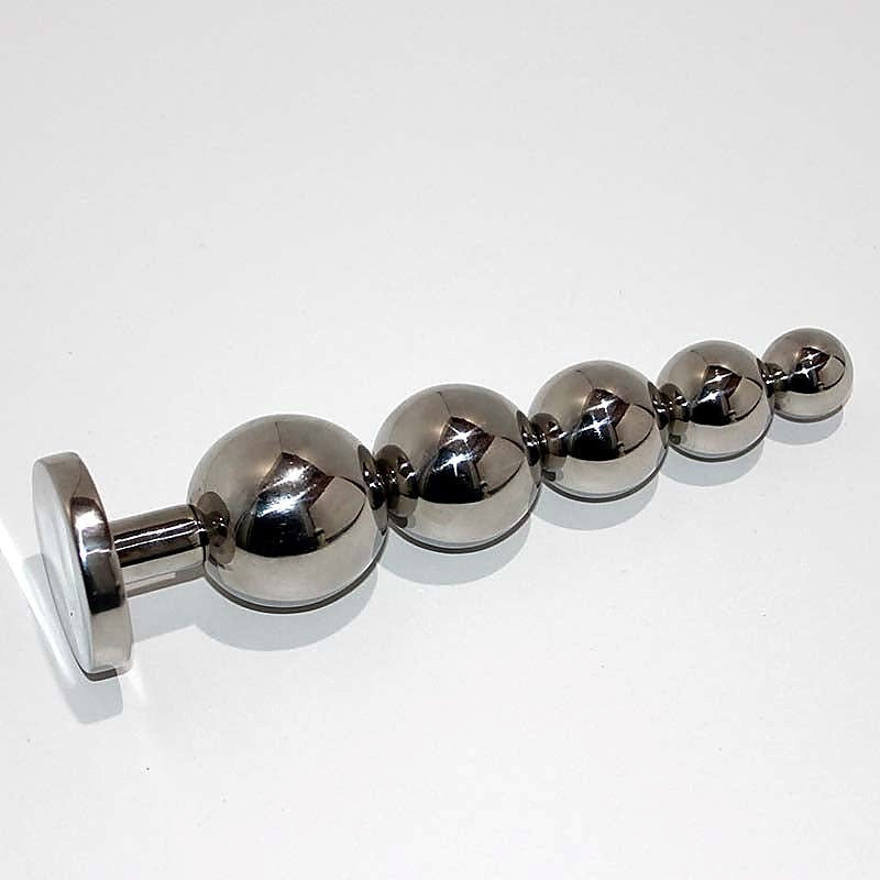 Pyramid Anal Joystick Steel Stimulator by Hell's Couture - Anal Beads and Balls