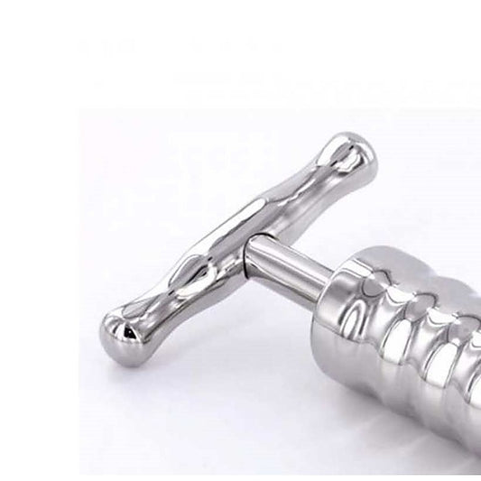 Steel Anal Rammer & T-Bar Handle 6 Rings