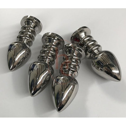Hell's Couture Ribbler Metal Jeweled Large Anal Plug