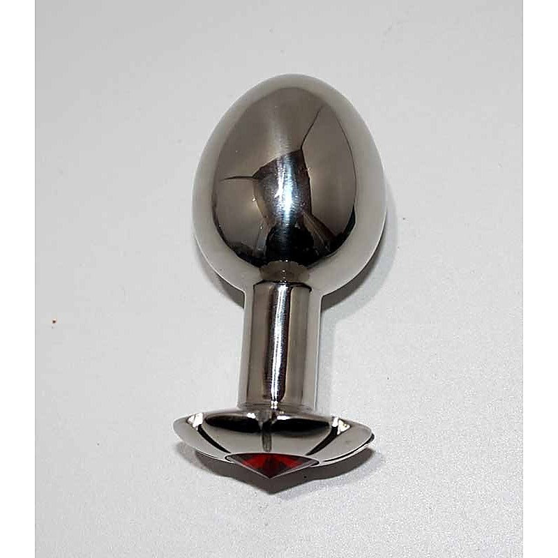Premium Rose Quartz Butt Plug by Hell's Couture - Steel Sex Toys