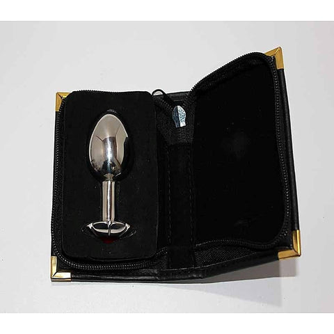 Jewelled Lotus Metal Butt Plug Large by Hell's Couture - Steel Sex Toys