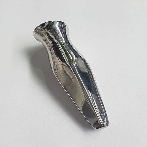 Steel Uberkinky Squared Butt Plug by Hell's Couture - Steel Sex Toys