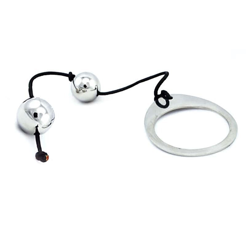 Utimi Stainless Steel Anal Balls x 4 by Hell's Couture - Steel Sex Toys