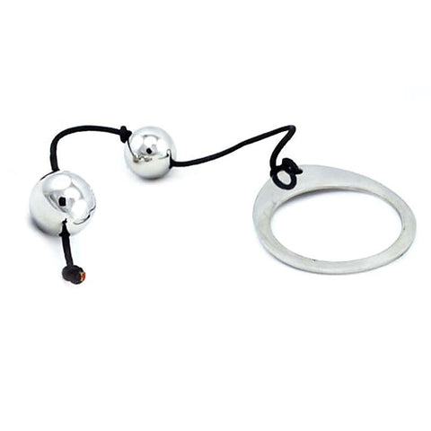 Utimi Stainless Steel Anal Balls x 4 by Hell's Couture - Steel Sex Toys