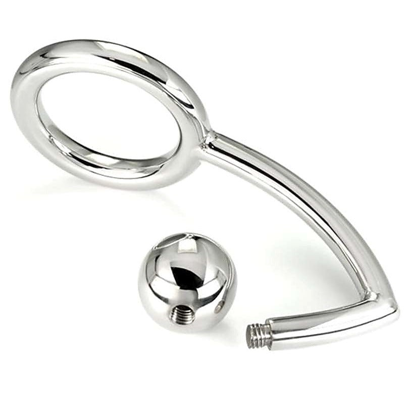 Steel Cock Ring Anal Intruder by Hell's Couture - Spreaders and Hangers