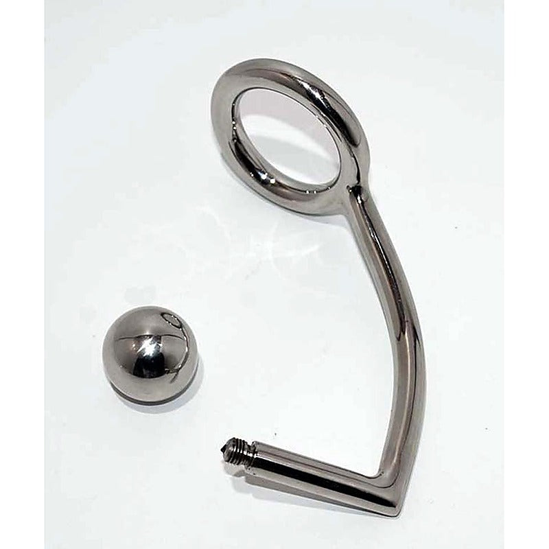 Steel Cock Ring Anal Intruder by Hell's Couture - Spreaders and Hangers