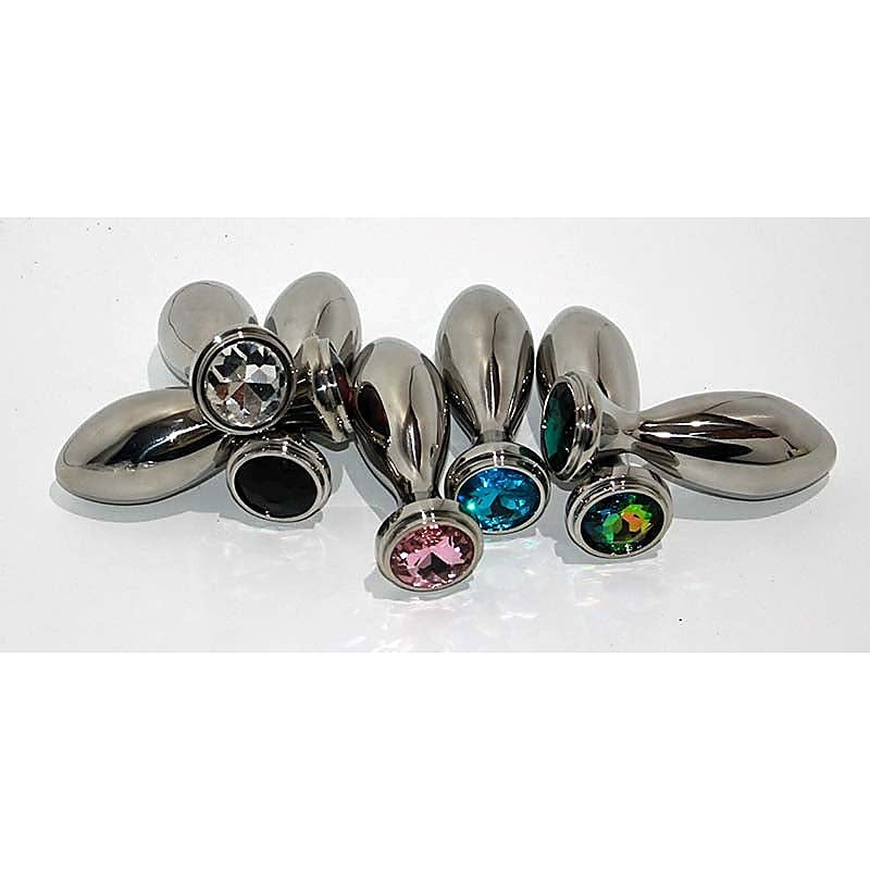 Little Boy Jewelled Anal Plug Large by Hell's Couture - Steel Sex Toys
