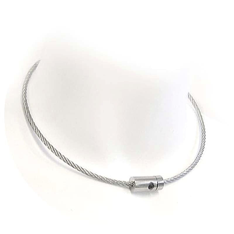 Steel Wire Lockable Slave Collar by Hell's Couture - Collars and Leads