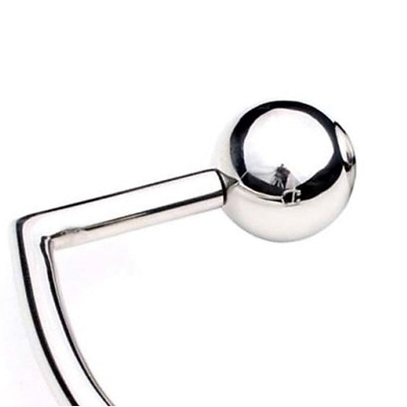 Horse Shoe Cock Ring with Anal Intruder by Hell's Couture - Spreaders and Hangers