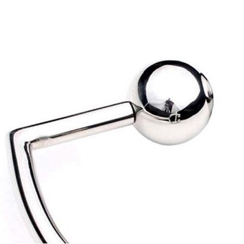 Horse Shoe Cock Ring with Anal Intruder by Hell's Couture - Spreaders and Hangers