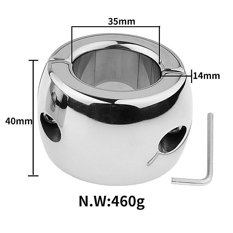 Oval Ball Steel Stretcher Weights by BDStyle - Ball and Cock Toys