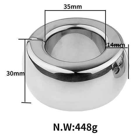 Magnetic Split Ring Steel Stretcher Weights - Intense Sensation, Maximum Comfort