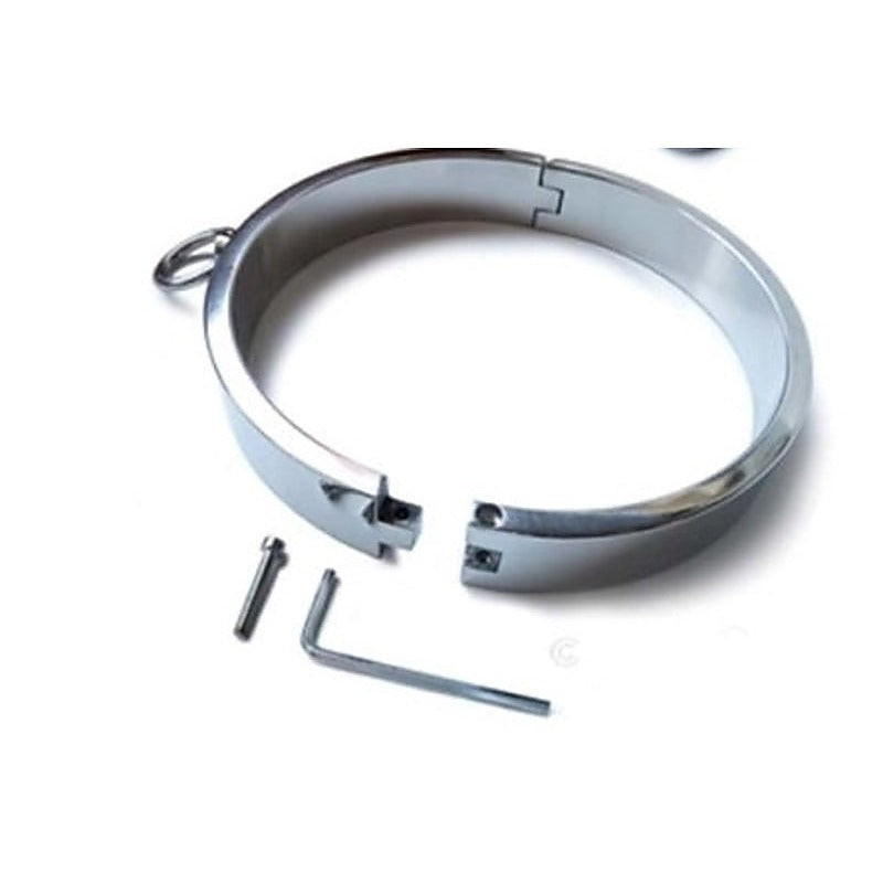 Heavy Stainless Steel Collar XL by Hell's Couture - Steel Sex Toys