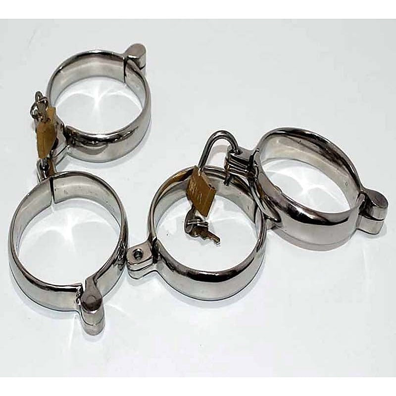 Premium Steel Lust Cuffs by Hell's Couture - Cuffs and Restraints