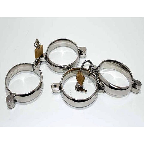 Premium Steel Lust Cuffs by Hell's Couture - Cuffs and Restraints