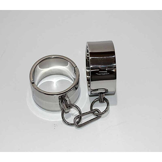 Steel Lust Cuffs with Chain - Cuffs And Restraints