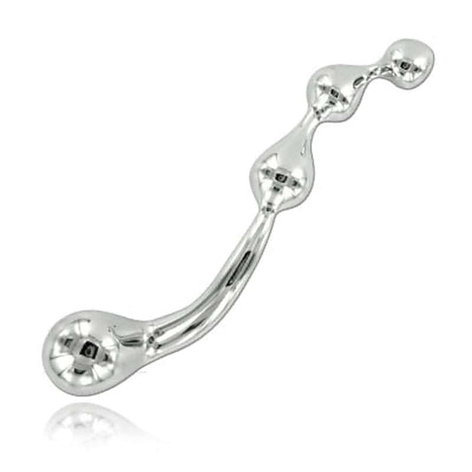 Stainless Steel Bliss - Curved Metal G-Wand - Steel Sex Toys