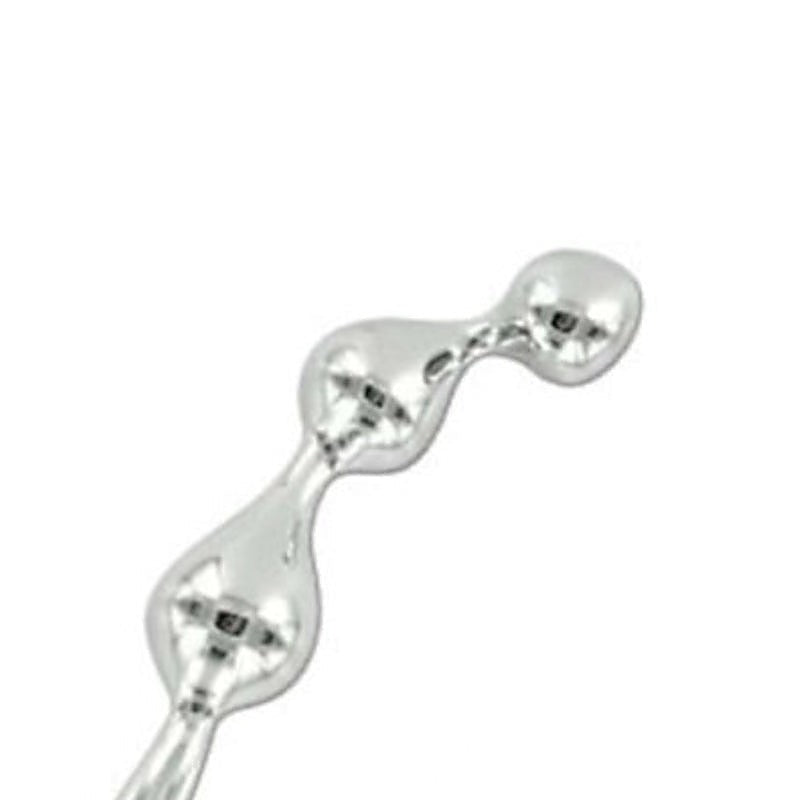 Premium Curved Metal G-Wand by Hell's Couture - Steel Sex Toys