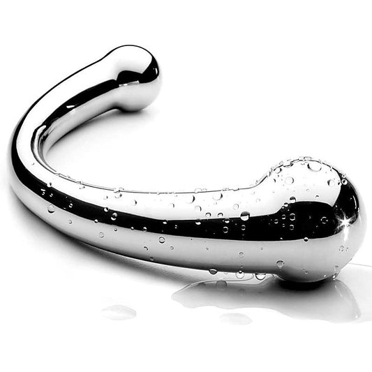 The Chrome Crescent Double Ended Dildo