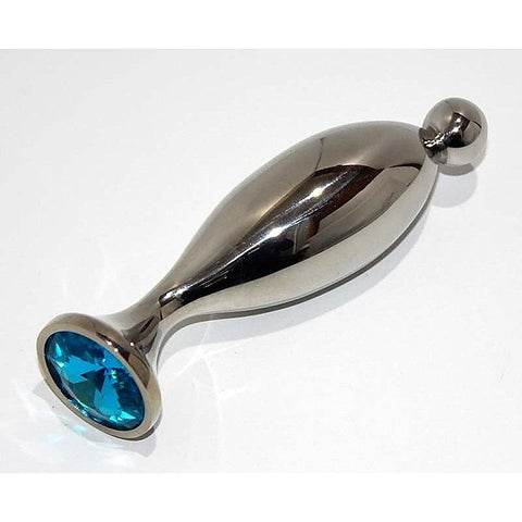 Seal & Ball Steel Sex Probe Large by Hell's Couture - Steel Sex Toys