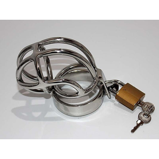 Hell's Couture Slumpy Metal Chastity Cage - Unparalleled BDSM Bliss - Male Chastity
