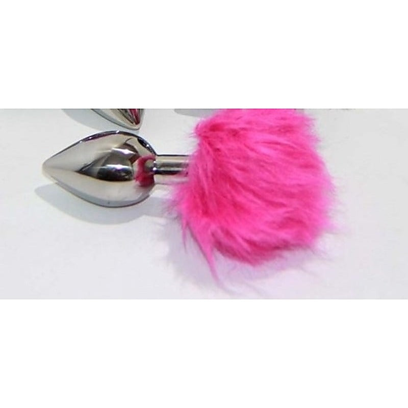 Crazy Rabbit Tail Butt Plug by Hell's Couture - Remote Control Vibrators