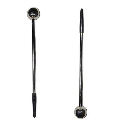 Peezure Steel Stimulation Wand by Hell's Couture - Penis Plugs