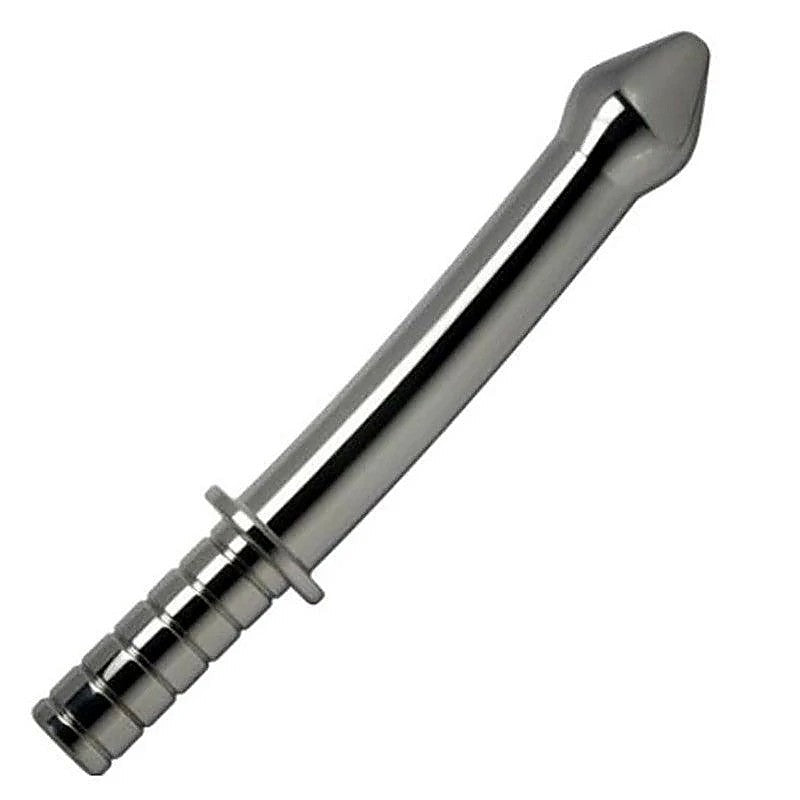 Stainless Steel Phallic Baton Dildo by Hell's Couture - Anal Dildos