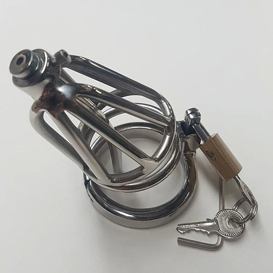 Locked Up Pee Thru Chastity Cage - Male Chastity