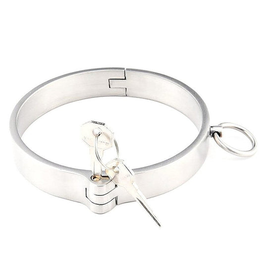 Stainless Steel Collar with Movable O-Ring - Collars and Leads