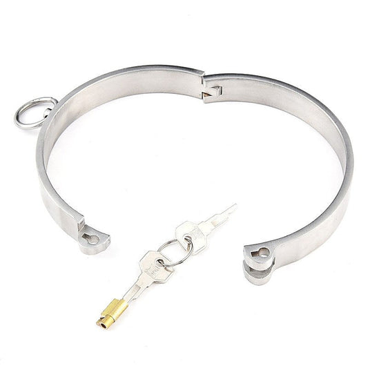 Stainless Steel Collar with Movable O-Ring - Collars and Leads