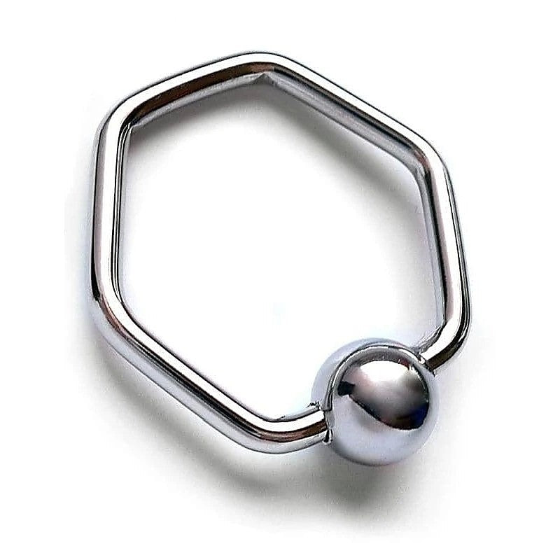 Damnit Hexagonal Glans Ring by Hell's Couture - Cock Rings