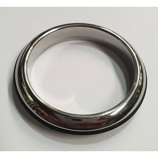 Burn the Rubber Steel Cock Ring - Cock Rings