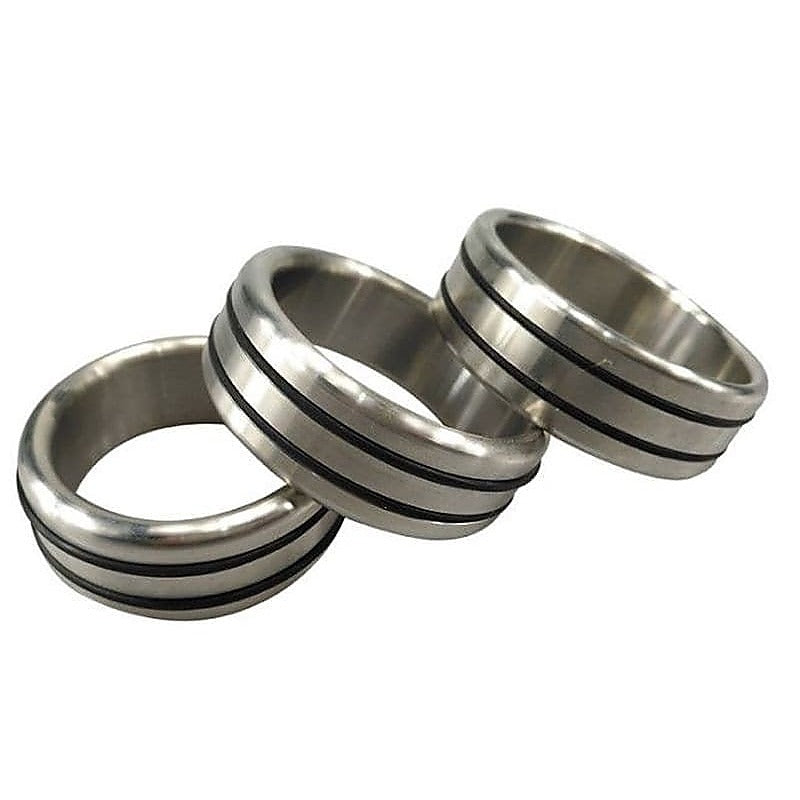 Stainless Steel Pleasure Cock Ring by Hell's Couture - Cock Rings