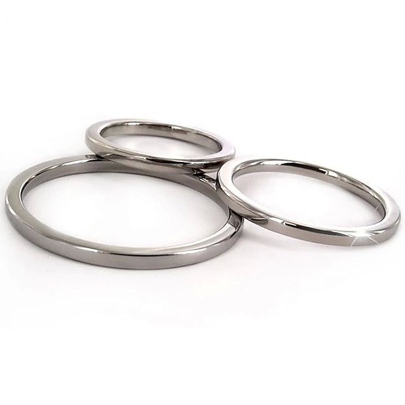 Unique Obsessions Metal Cock Ring by Hell's Couture - Cock Rings