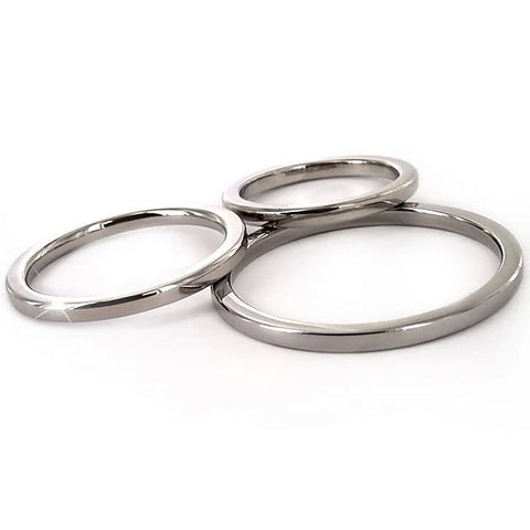Unique Obsessions Metal Cock Ring by Hell's Couture - Cock Rings