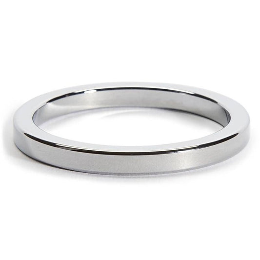 Square Edged Steel Cock Ring 8mm