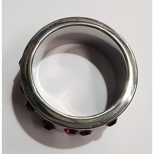 Staggered Ruby Encrusted Cock Ring